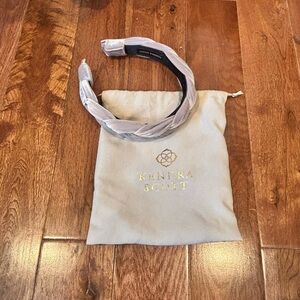 Kendra Scott Silver Velvet Headband